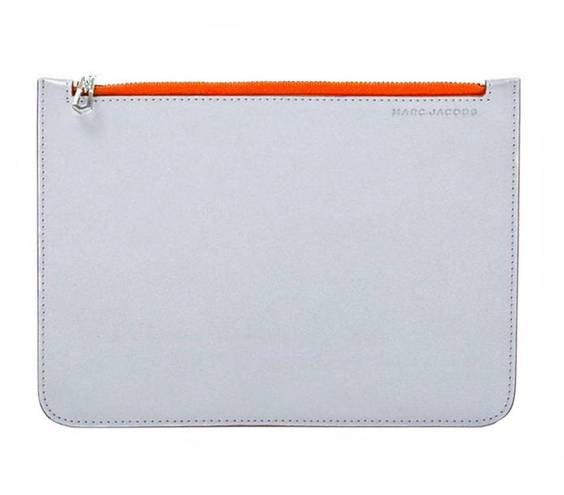 Marc Jacobs Reflective Pouch with Orange Trim