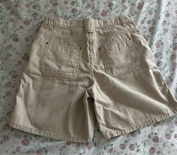 Faded Glory  Vintage high waisted khaki mom denim cargo style shorts size 6