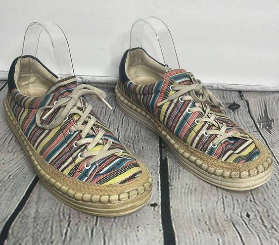 Sam Edelman  Kavi Stripes Canvas colorful sneaker size 8.5