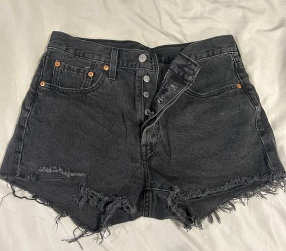 Levi’s 501 Black Denim Shorts