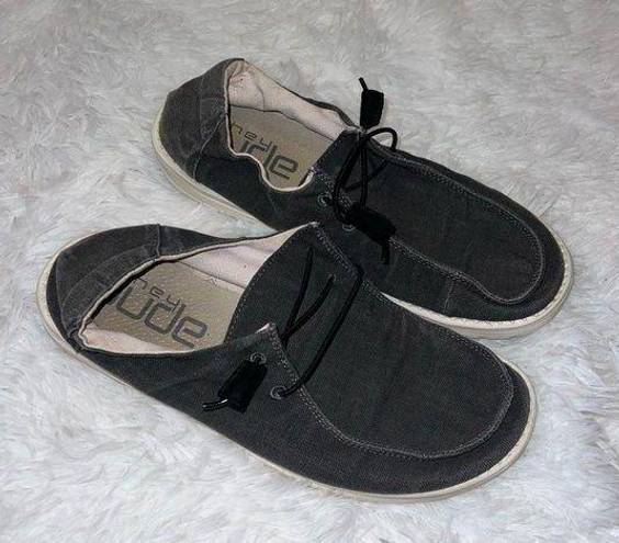 Hey Dude  Womens size 9 Dark Gray Slip Ons