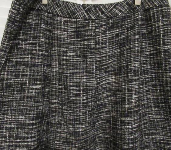 Coldwater Creek NWT  Womens size 16 Black white Tweed skirt