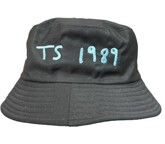 Taylor Swift  Embroidered Bucket Hat TS 1989 Era Version Black Blue Adult
