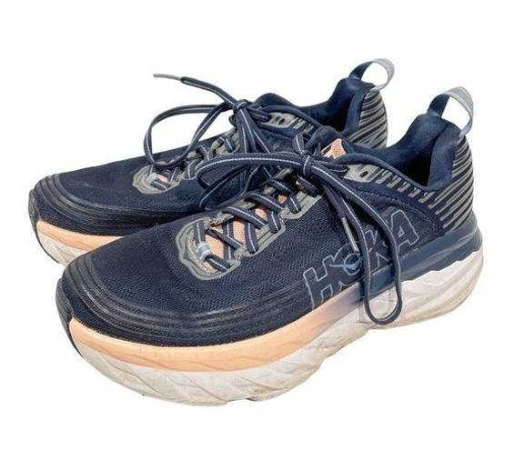 Hoka  One One Bondi 6 Size 7 Running Athletic Workout Shoes 1019272