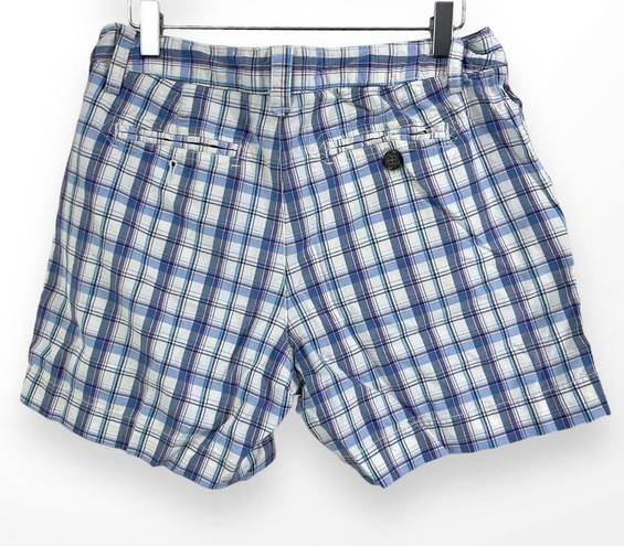 Krass&co 00s GH BASS AND  Vintage Blue Purple Cotton Plaid Shorts