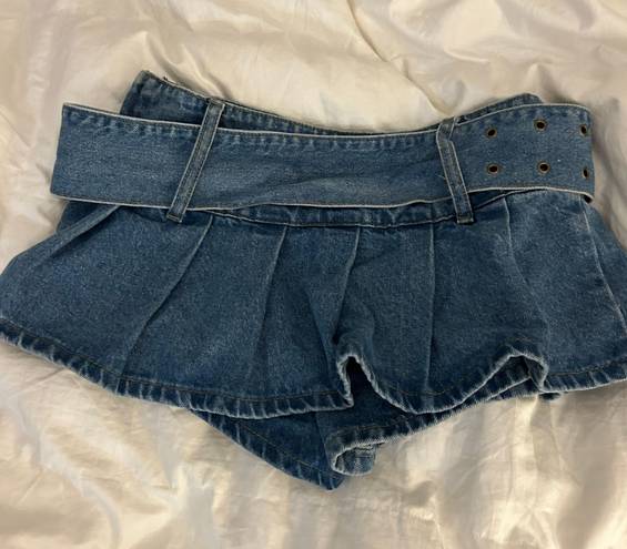 Edikted Denim Jean Mini Skirt