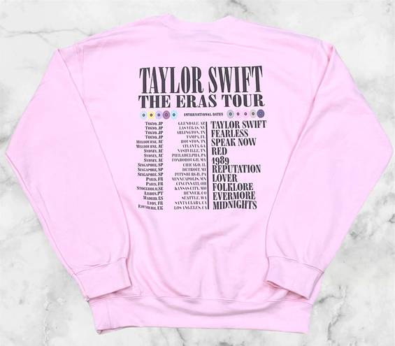 Taylor Swift NEW  The Eras Tour Pink Crewneck