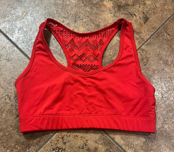 Zyia Active Red Bomber Bra Size M