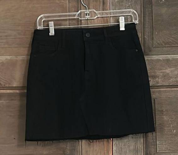 Celebrity Pink  Skirt Women's 3/26 Black Denim Festival Stretch Short Pockets