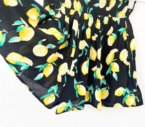 PINK - Victoria's Secret Pink by Victoria Secret Black Yellow Lemon Print Shorts