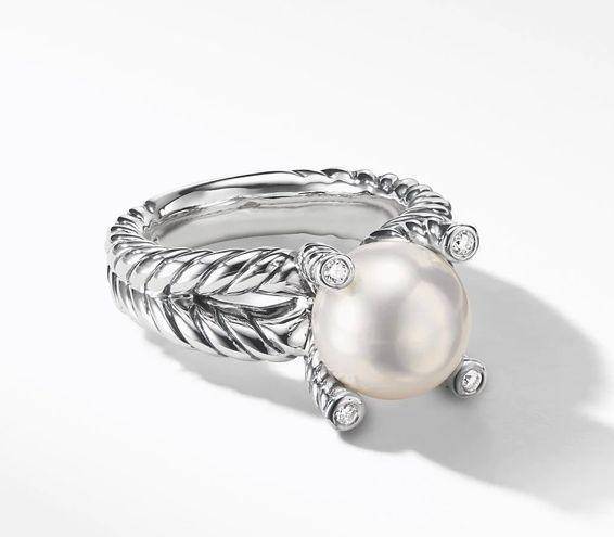 David Yurman Cable Ring W/ Diamonds