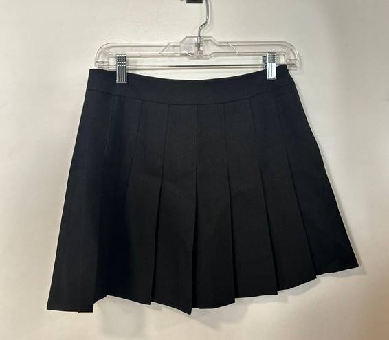 Black Pleated Mini Skirt Size M