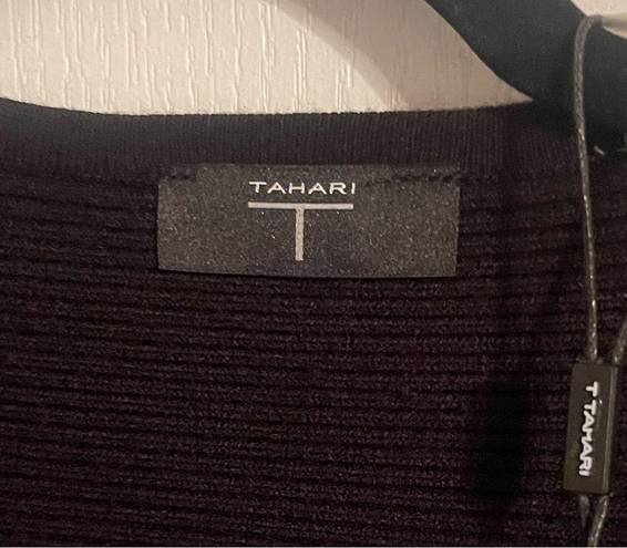 Tahari  black crop sweater