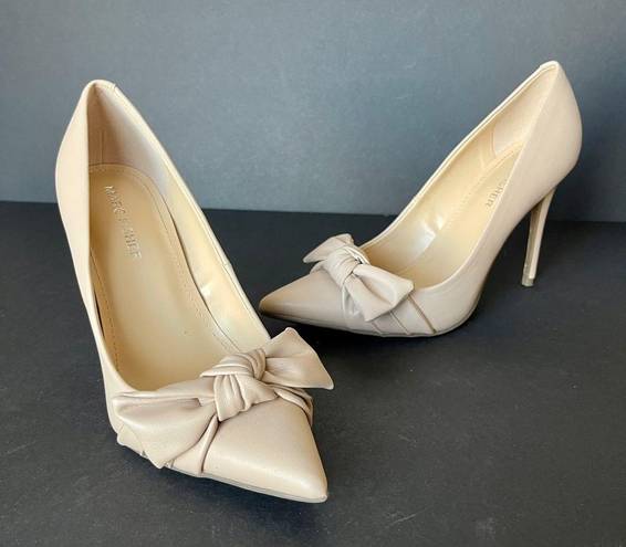 Marc Fisher  | Nude Tan Bow Heels Sz 6