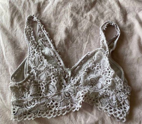 Aerie  White Lace Bralette Size Small