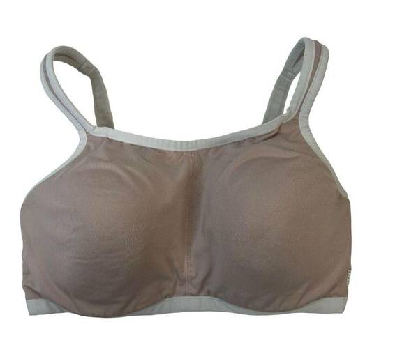 Natori  Size 34DD Yogi Convertible Straps Sports Bra In Mocha Ivory Beige CoolMax