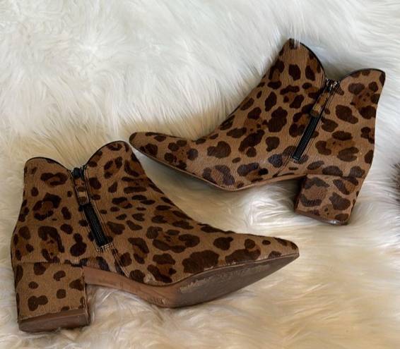 Cole Haan Elyse Bootie Leopard Print Genuine Calf Hair. 9.5