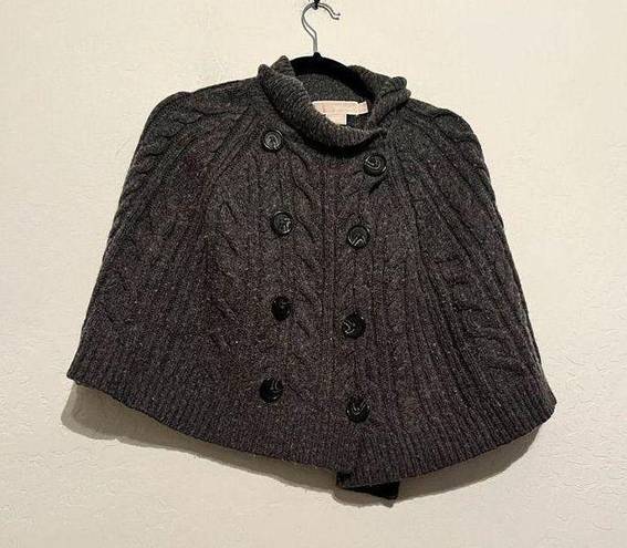 Michael Kors Michael By  Sweater Poncho Black SZ L Xl