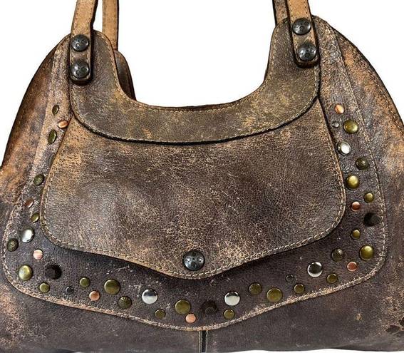 Patricia Nash  Ergo Chocolate Distressed Satchel