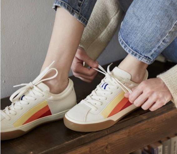 Rothy's Rothy’s The Lace Up Sneaker Yellow Candy Stripe Sneakers