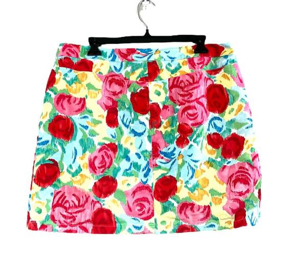 Talbots Vintage Vibrant Rose  Skirt 14