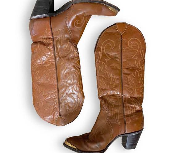 Justin Boots Brown Leather Justin Cowgirl Boots