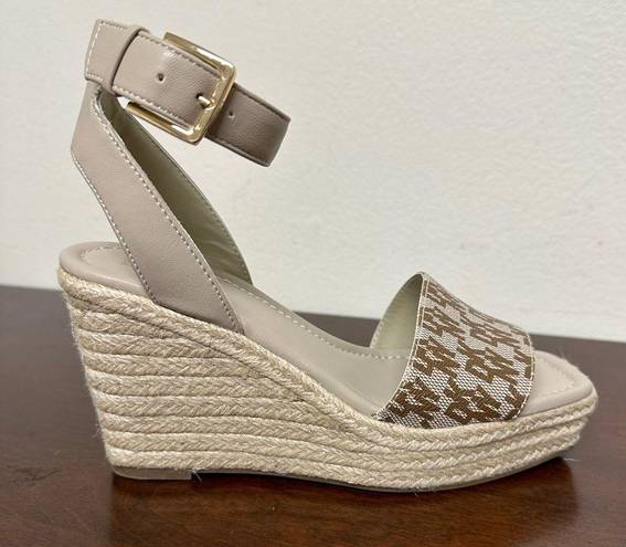 DKNY  Calima Ankle Strap Espadrille Wedge Sandal NWOB