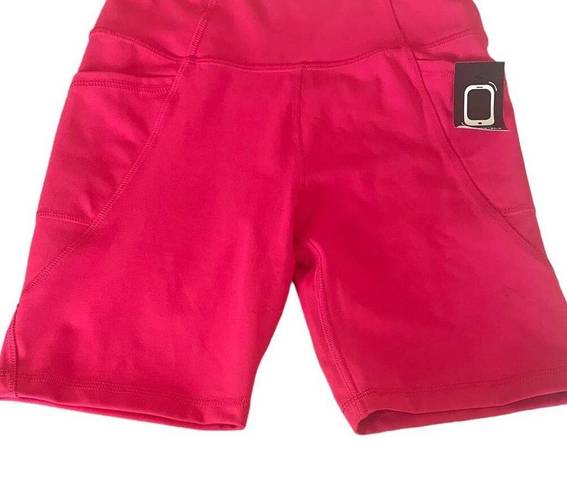 Gottex  Activewear Shorts Women Side Pockets Fitted Leg XS Pink Athleisure NWT