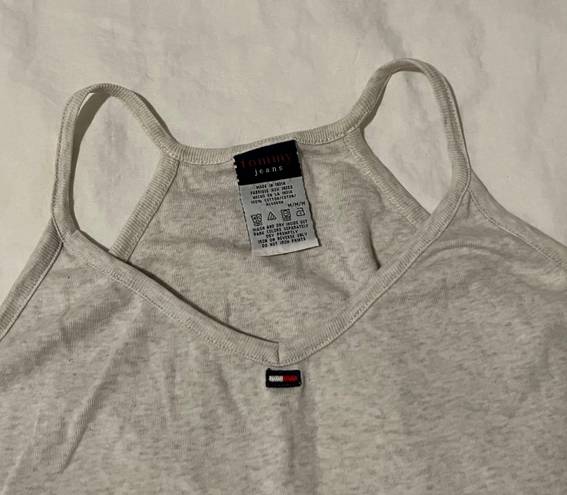 Tommy Hilfiger Y2k grey  halter tank top