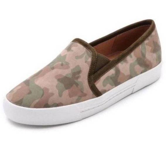 Joie  Huxley leather camo slip on sneakers