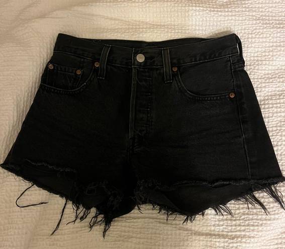 Levi’s 501 Black Denim Shorts