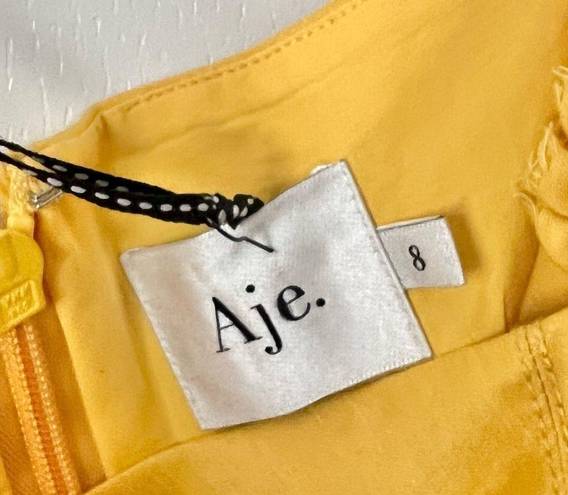Chateau 🆕 AJE  Mini Puff Sleeve Dress in Sunshine Yellow Sz 4 US