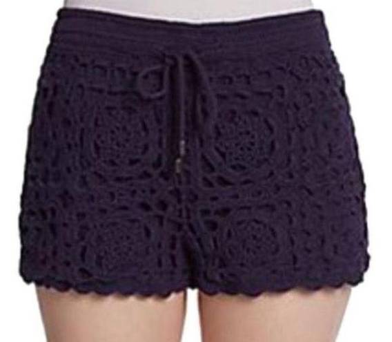 Joie NWT  Blue Crochet Shorts