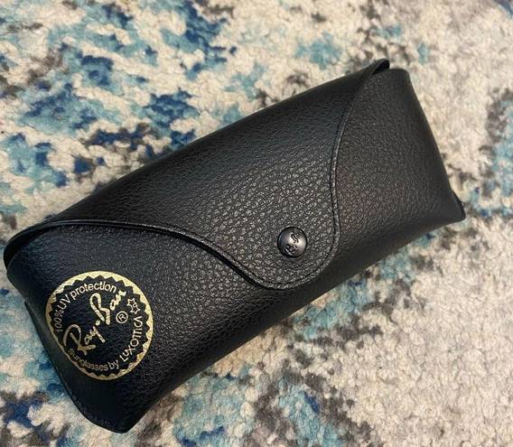 Ray-Ban Vintage  Black Leather Eyeglass Case