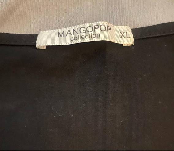 MANGOPOP Black tee size XL