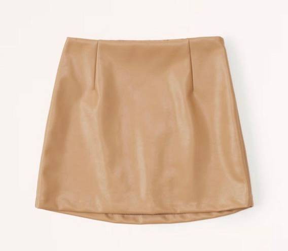 Abercrombie & Fitch Abercrombie Vegan Leather Mini Skirt