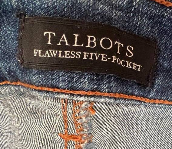 Talbots  Flawless Five Pocket Boyfriend Jeans Women’s‎ 4 Hand Painted Custom