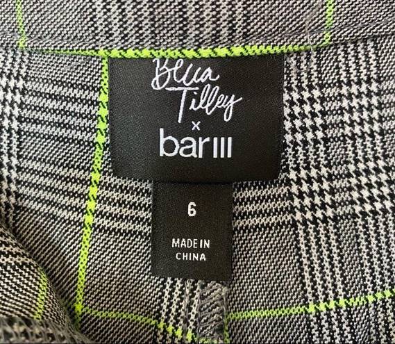 Bar III Becca Tilley x  Plaid Tapered-Leg Pants 6