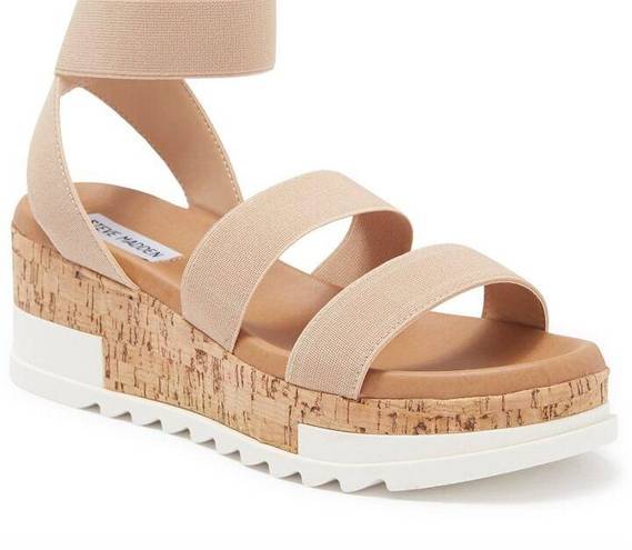 Steve Madden Tan Platform Sandals