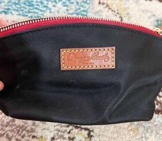 Dooney & Bourke  Black Nylon Mini Bag Change Purse Wallet Zipper Clutch Vintage