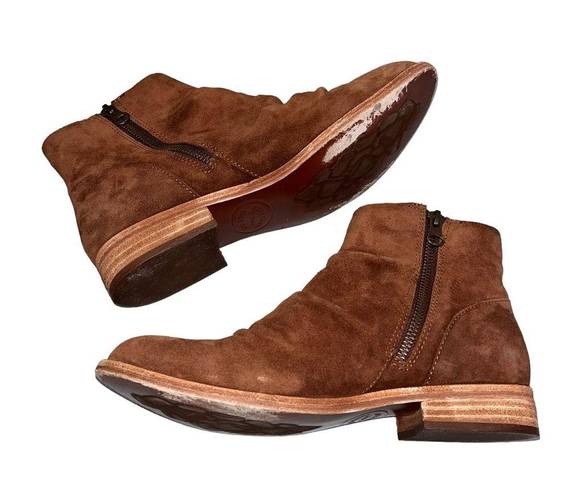 Kork-Ease  Siena Brown Leather Giba Slouchy Ankle Boots Booties