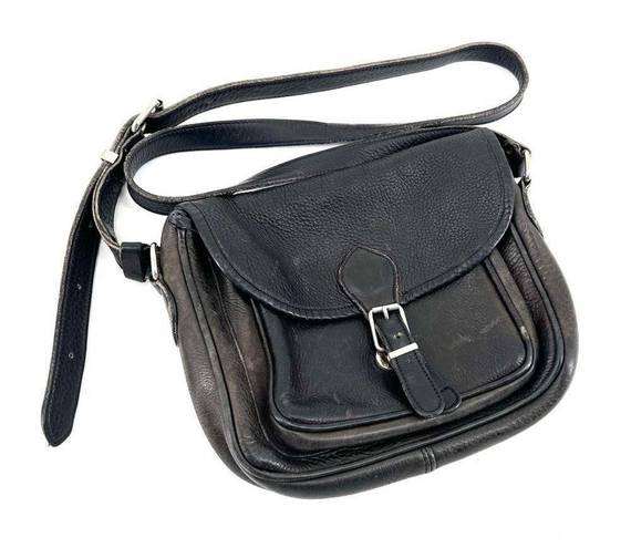 Roots  from Canada all leather black crossbody bag