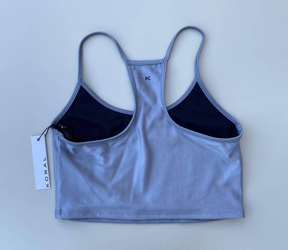 Koral Activewear Leah Infinity sports bra crop top in heather grey size S small