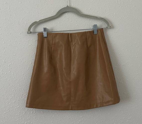 Abercrombie & Fitch Abercrombie Vegan Leather Mini Skirt
