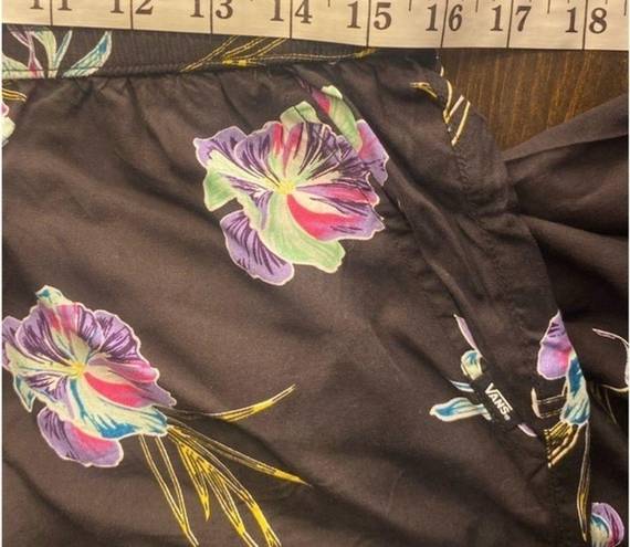 Vans  Off the Wall Floral Print‎ Drawstring cropped Pants size Large
