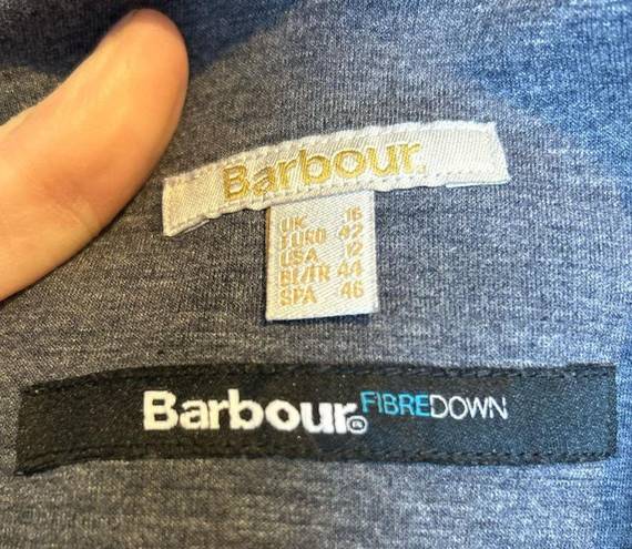 Barbour  Fibredown Women’s Navy Light Puffer Academic Athletic jacket size 12