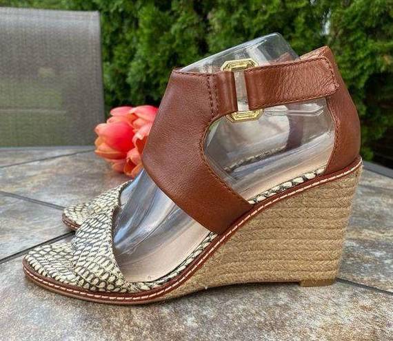 Louise et Cie  Rocco Snake Espadrille Wedge Sandals 8.5