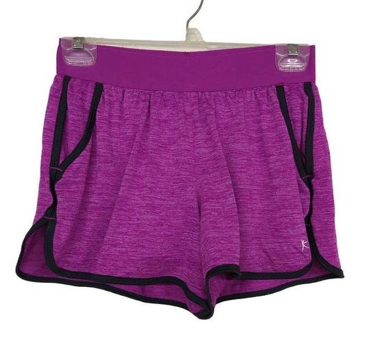 Danskin  Now - Semi-fitted Layered Athletic Stretch Shorts w/ Pockets - XS