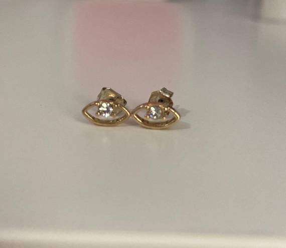 American Eagle Gold Eye Earrings