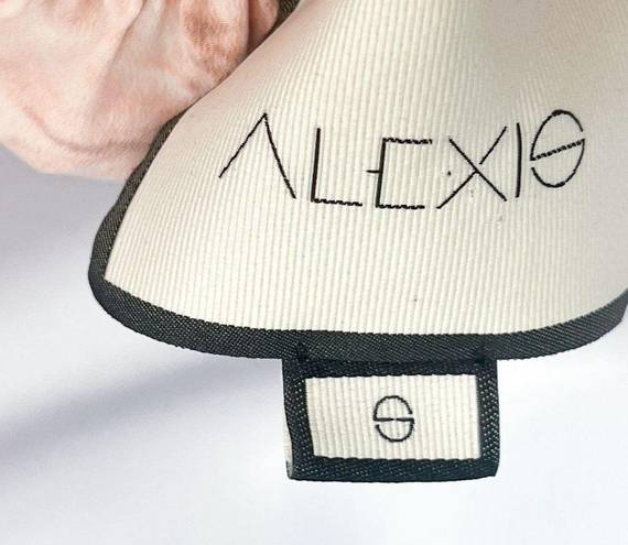 Alexis  Tilia Off the Shoulder Floral Print Tiered Midi Dress Tassel Tie Pink